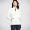 Outlet GO LUXE Rib 1/4 Zip Dame Tøj