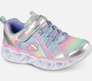 Sale S Lights: Heart Lights - Rainbow Lux Børn Sko